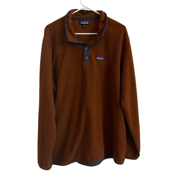 Patagonia Men's Micro D Snap-T Quarter Zip Pullover Fleece Fox Red Jacket, XXL - Picture 1 of 9